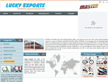 Tablet Screenshot of luckyexportsindia.com